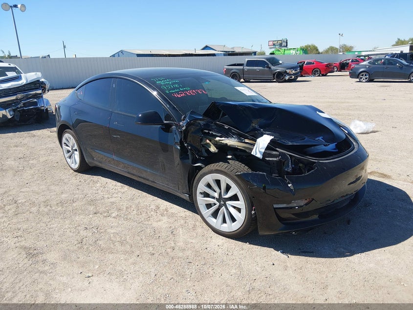 Vin: 5yj3e1ea0mf937184, lot: 46789151, tesla model 3 standard range plus rear-wheel drive 2021 img_1