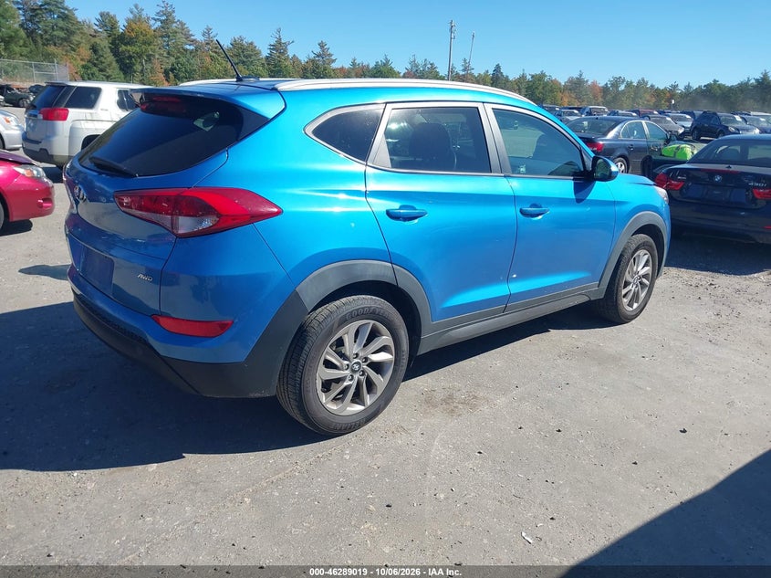 Vin: km8j3ca45gu123452, lot: 46789182, hyundai tucson se 20164