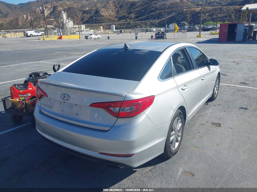 Vin: 5npe24af3gh408046, lot: 46789185, hyundai sonata se 20164
