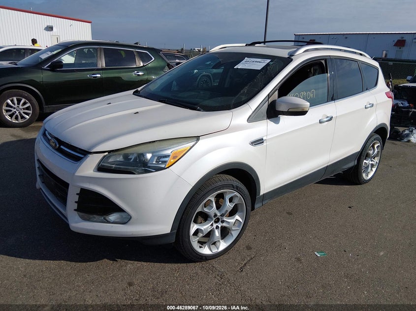 Vin: 1fmcu9j95duc12390, lot: 46789230, ford escape titanium 20132