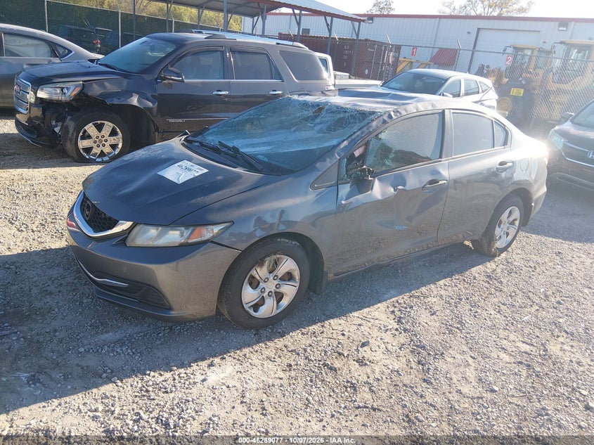 Vin: 19xfb2f51de067237, lot: 46789240, honda civic lx 20132