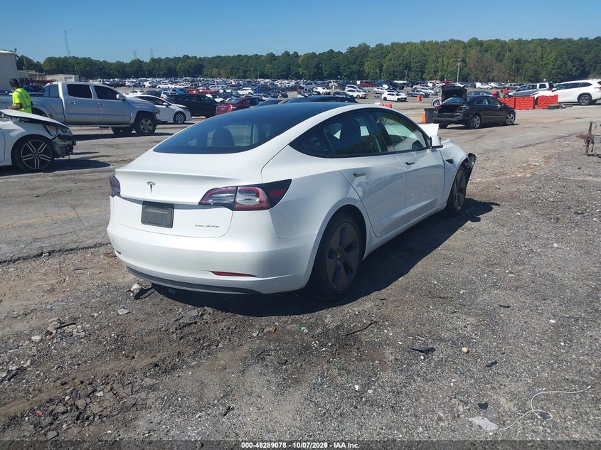 Vin: 5yj3e1eb9nf104347, lot: 46789241, tesla model 3 long range dual motor all-wheel drive 20224