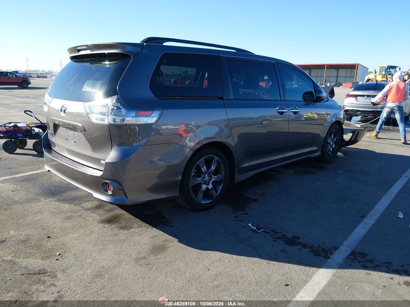 Vin: 5tdxk3dc5fs674388, lot: 46789272, toyota sienna se 8 passenger 20154
