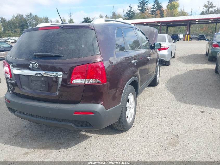 Vin: 5xykt4a65cg190953, lot: 46789277, kia sorento lx 20124