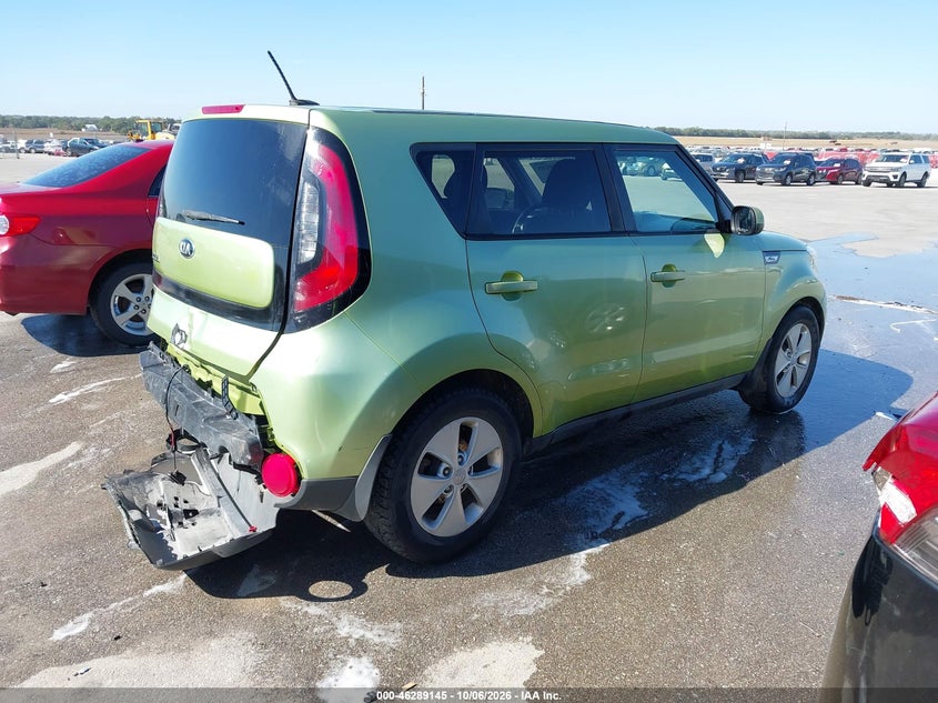 Vin: kndjn2a2xf7771437, lot: 46789308, kia soul 20154