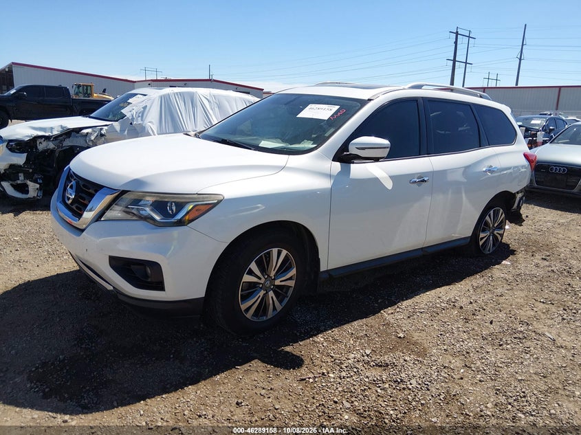 Vin: 5n1dr2mn8hc643503, lot: 46789321, nissan pathfinder sl 20172