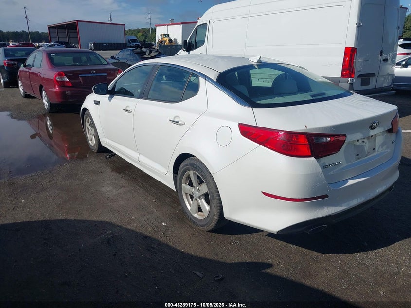 Vin: knagm4a72e5472360, lot: 46789338, kia optima lx 20143