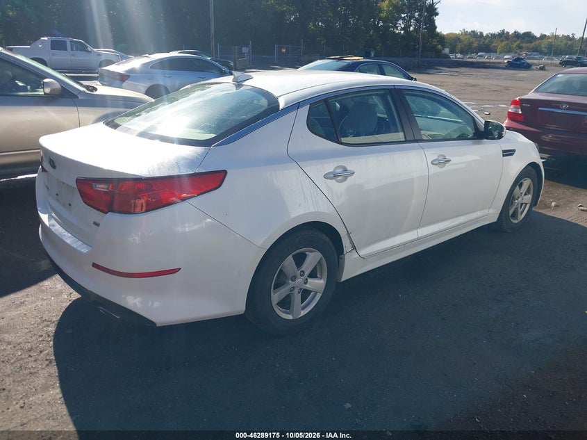 Vin: knagm4a72e5472360, lot: 46789338, kia optima lx 20144