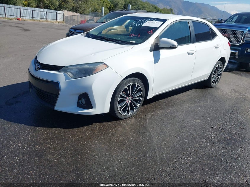 Vin: 5yfburhe0fp268210, lot: 46789340, toyota corolla s plus 20152