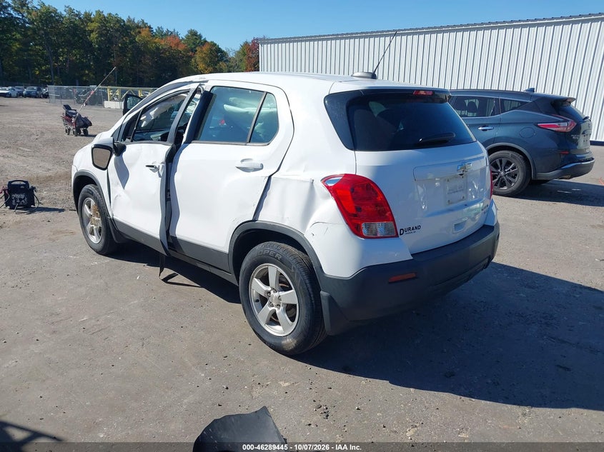 Vin: 3gncjnsb0gl227165, lot: 46789608, chevrolet trax 1ls 20163