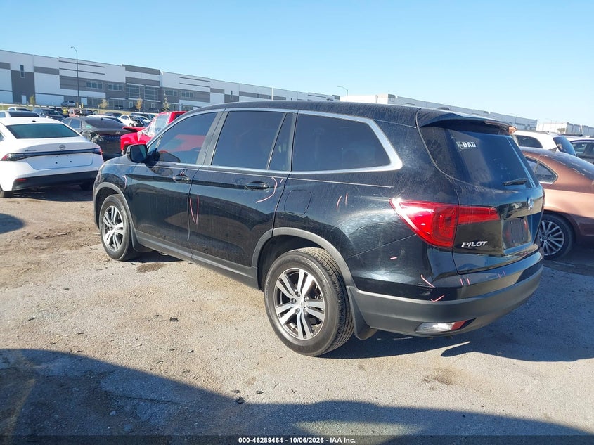 Vin: 5fnyf5h89gb040338, lot: 46789627, honda pilot ex-l 20163