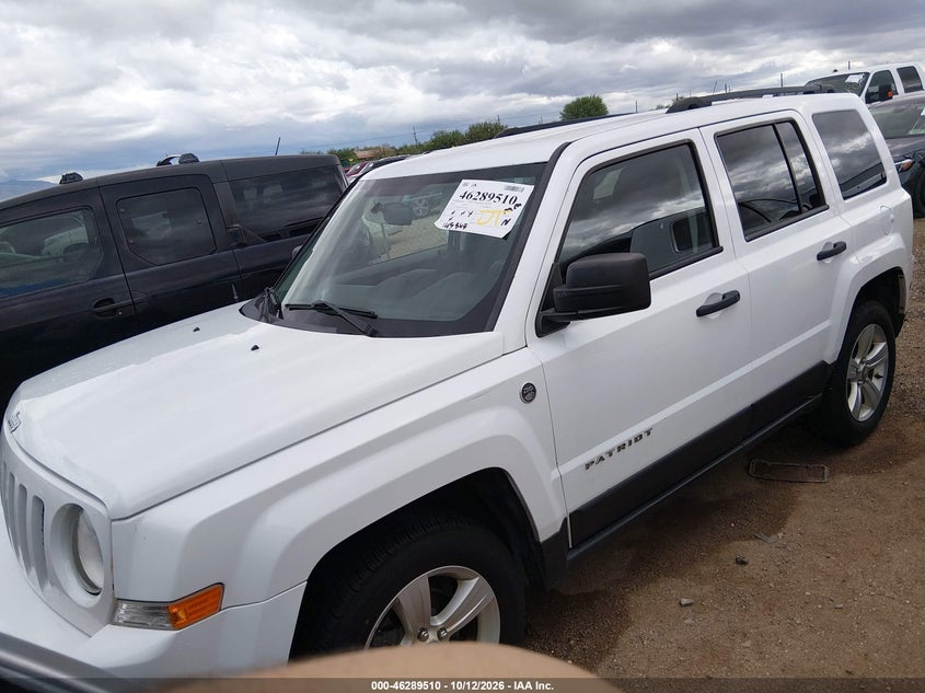 Vin: 1c4njrbb7hd212548, lot: 46789673, jeep patriot sport 20172