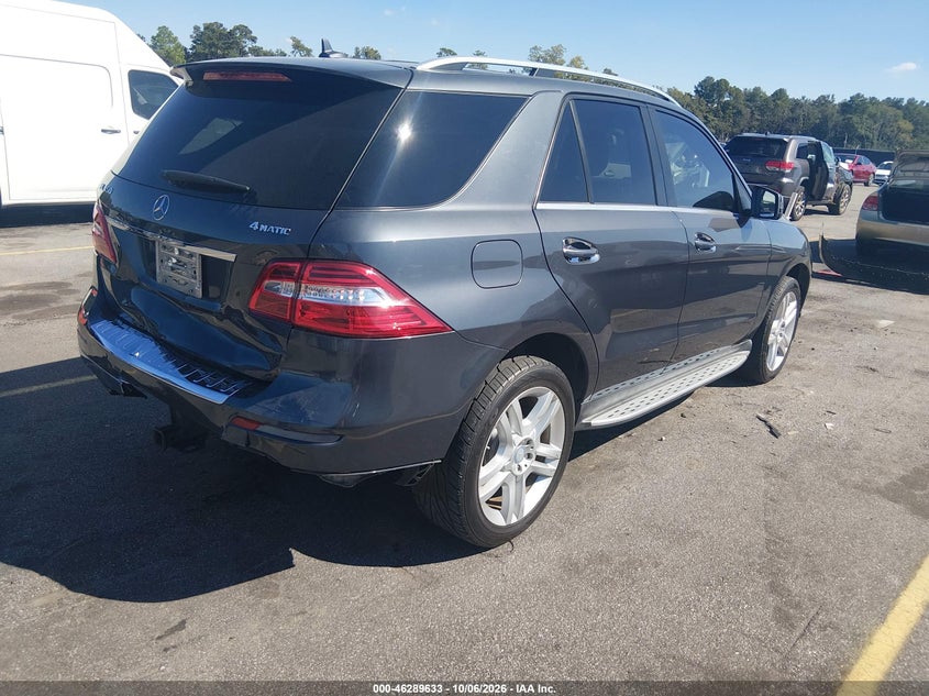Vin: 4jgda5hb9fa479597, lot: 46789796, mercedes-benz ml 350 4matic 20154