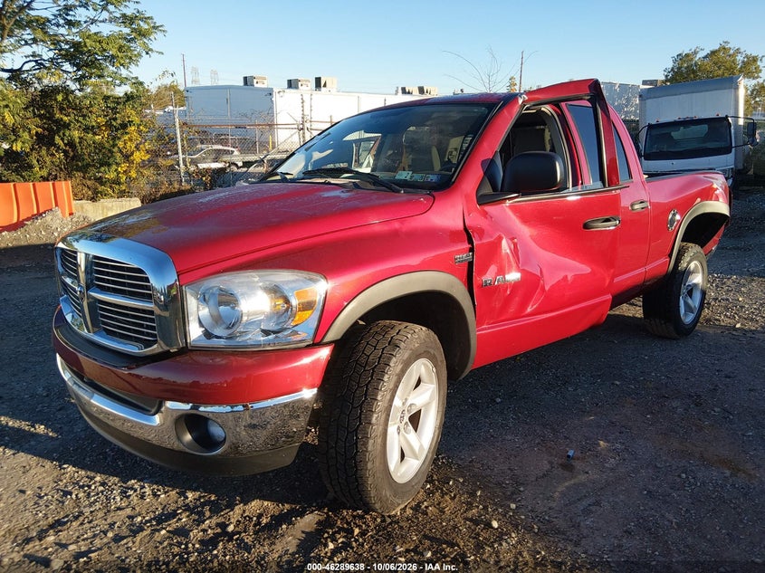2008 Dodge Ram 1500 Slt, Right Rear, IAAI, VIN 1D7HU18268S576216 — photo 2