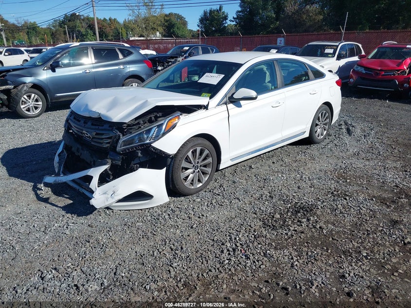 Vin: 5npe34af8hh450212, lot: 46789890, hyundai sonata sport 20172