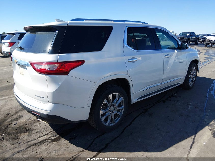 Vin: 1gnerkkw7kj304245, lot: 46789895, chevrolet traverse premier 20194