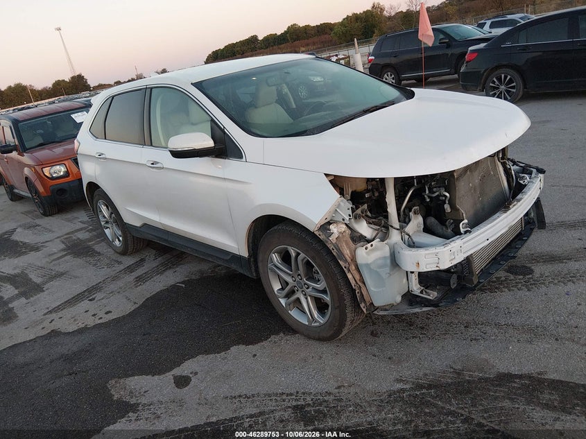 Vin: 2fmpk4k90hbb81991, lot: 46789916, ford edge titanium 20171