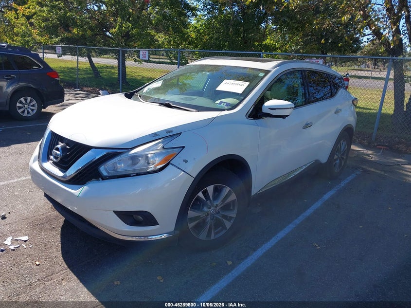 Vin: 5n1az2mh1hn171873, lot: 46789963, nissan murano sl 20172