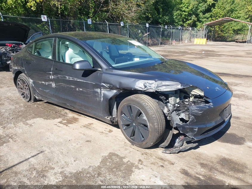 Vin: 5yj3e1eb1sf911635, lot: 46789989, tesla model 3 long range all-wheel drive 20251