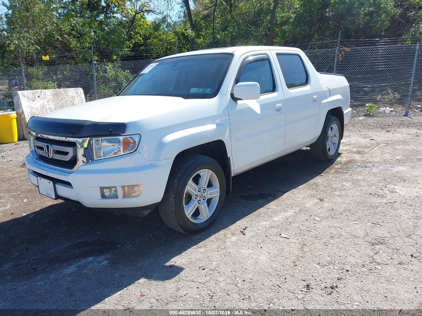 2010 Honda Ridgeline Rtl, None, IAAI, VIN 5FPYK1F5XAB010101 — photo 2