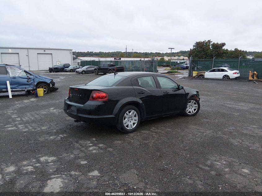 Vin: 1c3cdzab3cn294172, lot: 46790046, dodge avenger se 20124