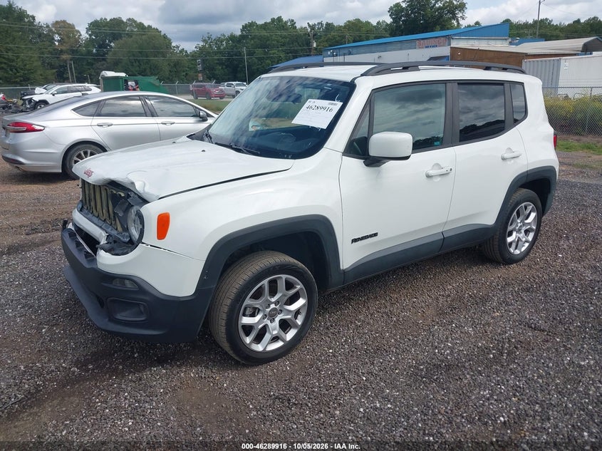 Vin: zaccjbbbxhpg59116, lot: 46790079, jeep renegade latitude 4x4 20172