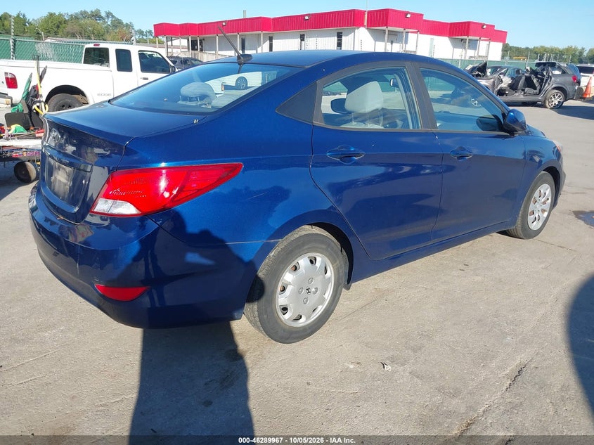 Vin: kmhct4ae4hu241193, lot: 46790130, hyundai accent se 20174