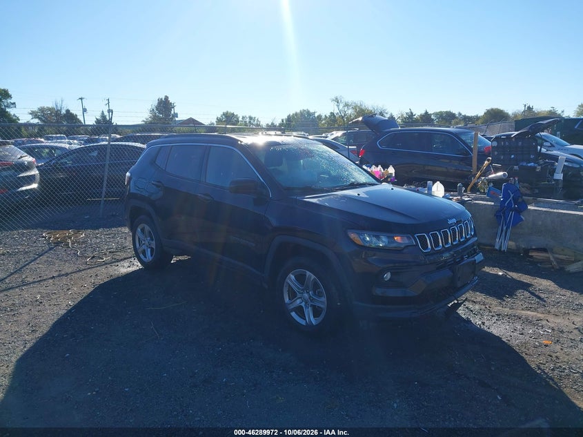 Vin: 3c4njdbn8rt599037, lot: 46790135, jeep compass latitude 4x4 20241