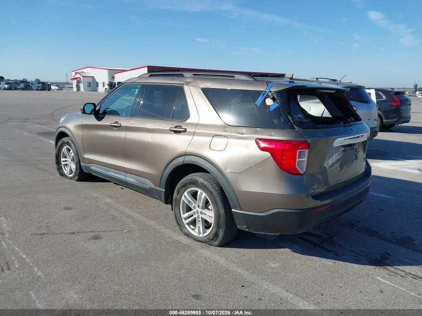 Vin: 1fmsk8dh3mgb16707, lot: 46790148, ford explorer xlt 20213