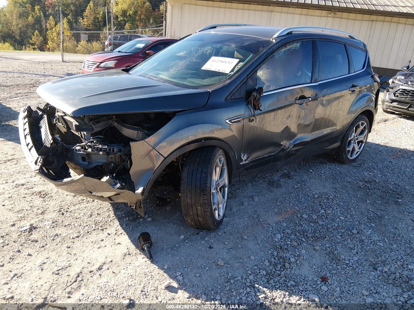 2017 Ford Escape Titanium, Удар спереди, IAAI, VIN 1FMCU9J99HUA63925 — фото 2
