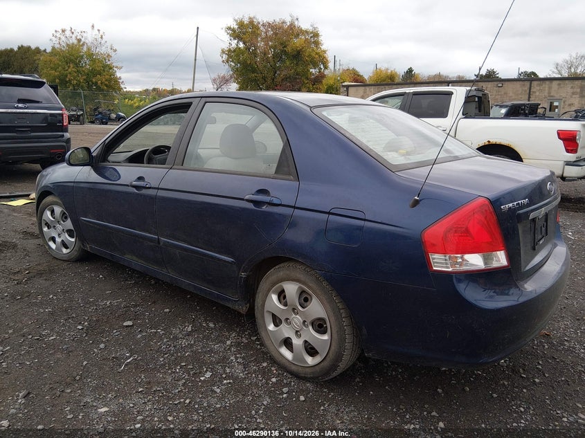 KIA SPECTRA 2009 VIN KNAFE222895637799