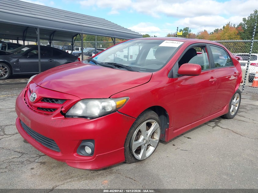 Vin: 2t1bu4ee8bc713083, lot: 46790305, toyota corolla s 20112