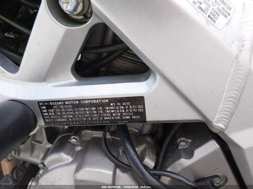 SUZUKI SV1000 2003