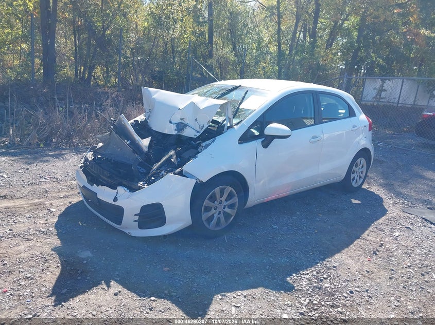 Vin: knadm5a39g6647612, lot: 46790370, kia rio lx 20162