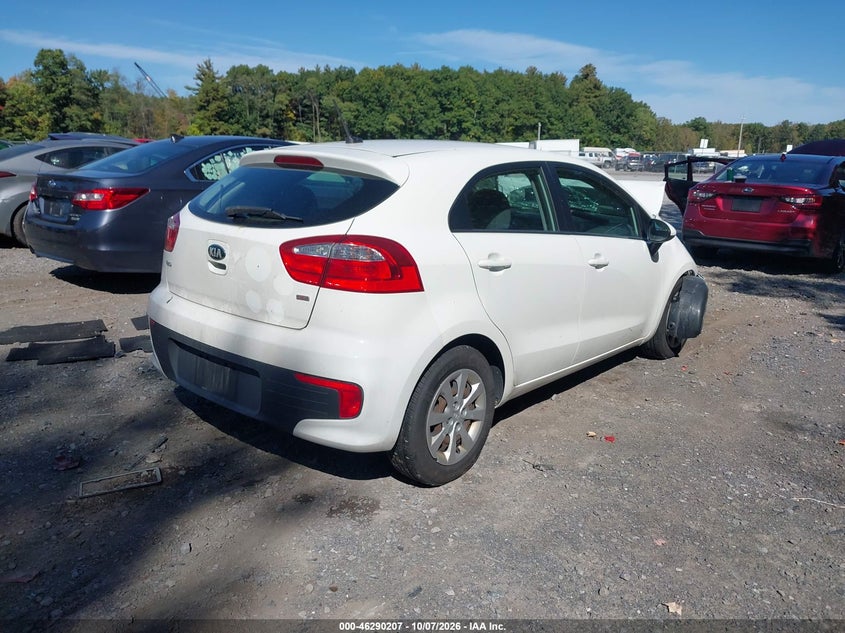 Vin: knadm5a39g6647612, lot: 46790370, kia rio lx 20164