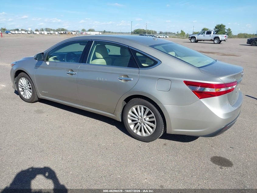 Vin: 4t1bd1eb2du009757, lot: 46790392, toyota avalon hybrid xle touring 20133