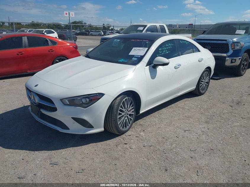 Vin: w1k5j4hbxnn287203, lot: 46790415, mercedes-benz cla 250 coupe 4matic 20222