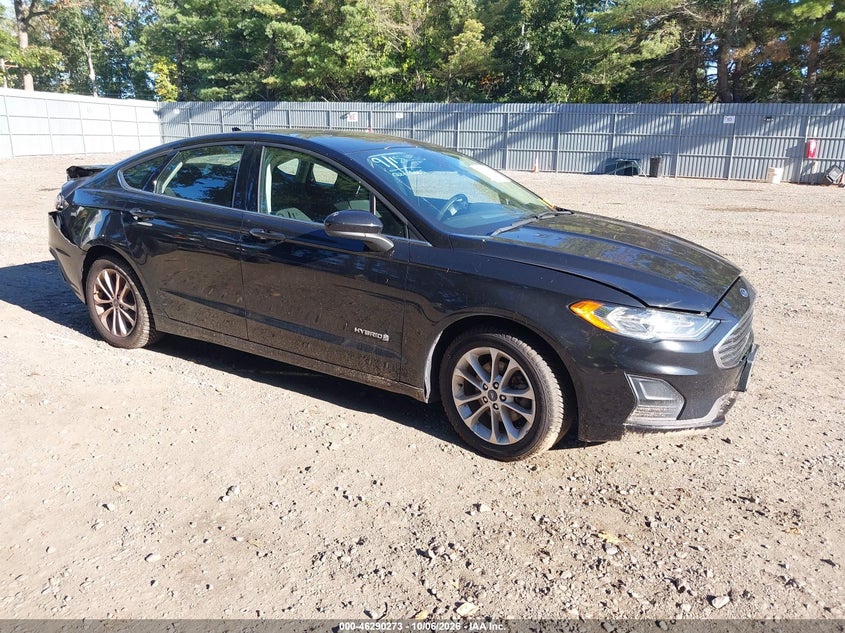 Vin: 3fa6p0lu5kr212728, lot: 46790436, ford fusion hybrid se 20191