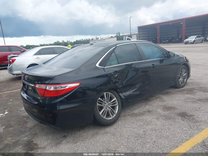 Vin: 4t1bf1fk7gu563504, lot: 46790450, toyota camry se 20164