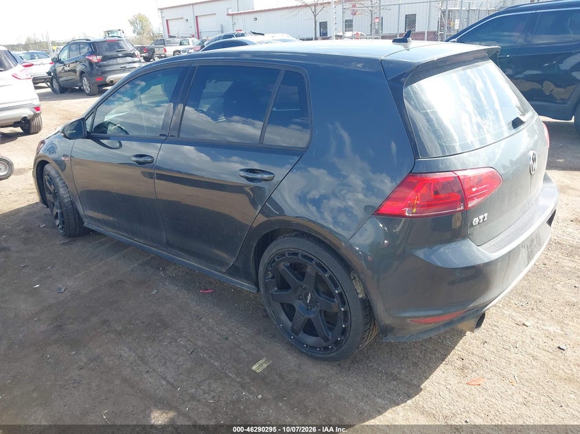 Vin: 3vw4t7au0gm015153, lot: 46790458, volkswagen golf gti se 4-door 20163