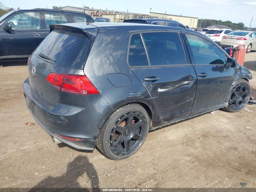 Vin: 3vw4t7au0gm015153, lot: 46790458, volkswagen golf gti se 4-door 20164