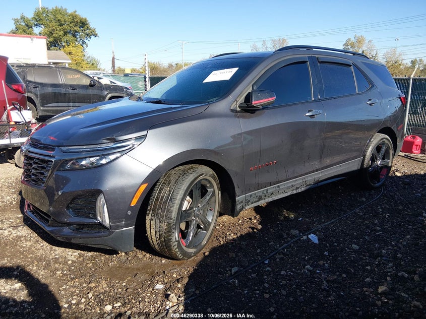 2022 Chevrolet Equinox Fwd Premier, Front End, IAAI, VIN 3GNAXNEV2NS246363 — photo 2