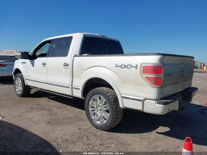 Vin: 1ftfw1et0cfc95720, lot: 46790533, ford f-150 platinum 20123