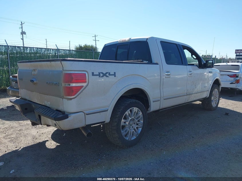 Vin: 1ftfw1et0cfc95720, lot: 46790533, ford f-150 platinum 20124