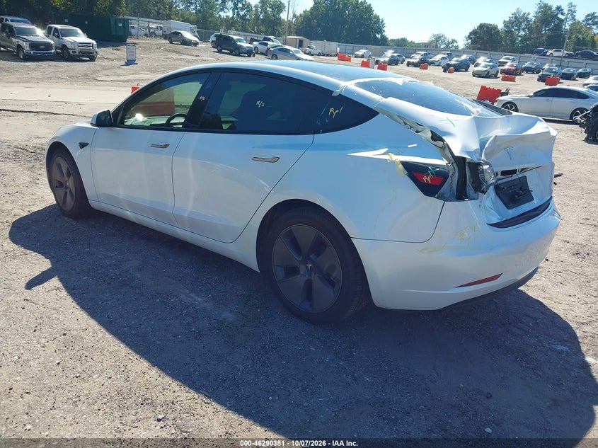 Vin: 5yj3e1ea3pf649079, lot: 46790544, tesla model 3 rear-wheel drive 20233