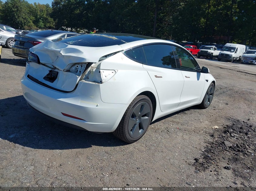 Vin: 5yj3e1ea3pf649079, lot: 46790544, tesla model 3 rear-wheel drive 20234