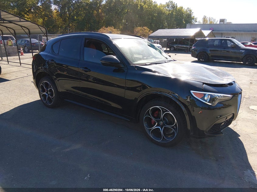 Vin: zaspakbn2l7c90390, lot: 46790557, alfa romeo stelvio ti sport awd 20201