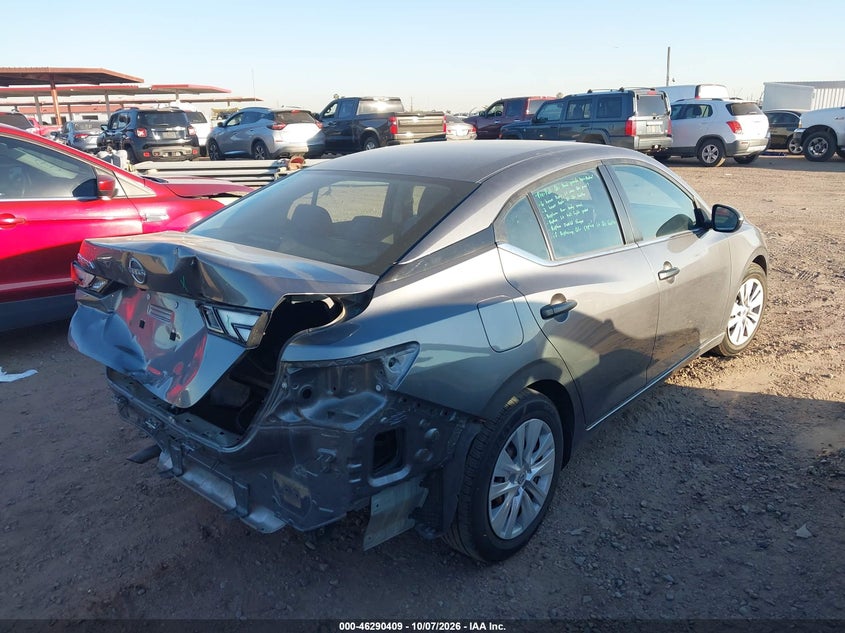 Vin: 3n1ab8bv7ry283296, lot: 46790572, nissan sentra s xtronic cvt 20244