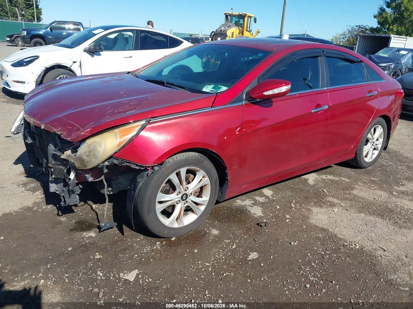 Vin: 5npec4ac6dh561373, lot: 46790615, hyundai sonata limited 20132