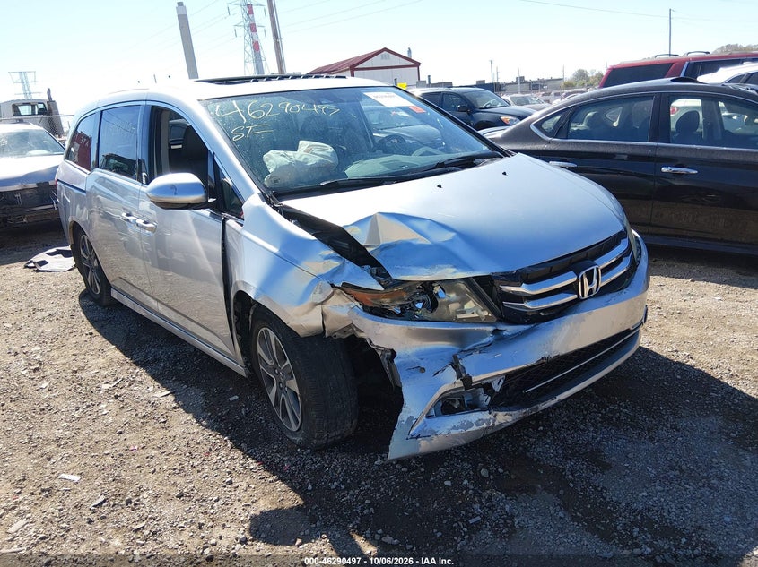 Vin: 5fnrl5h93fb108394, lot: 46790660, honda odyssey touring/touring elite 20151